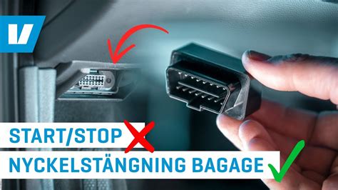 Stäng bagageluckan med fjärren Automatiskt slå av start stop till