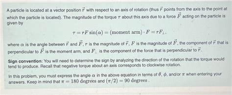 Solved A Force F Of Magnitude F Making An Angle With The X Chegg