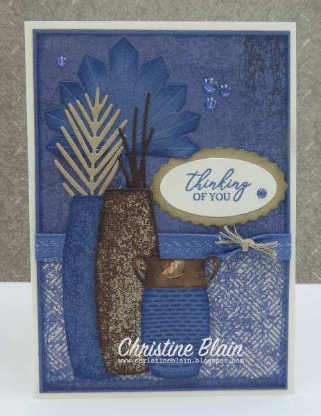 STAMPIN UP EARTHEN TEXTURES CARD IN MISTY MOONLIGHT Stamping Up