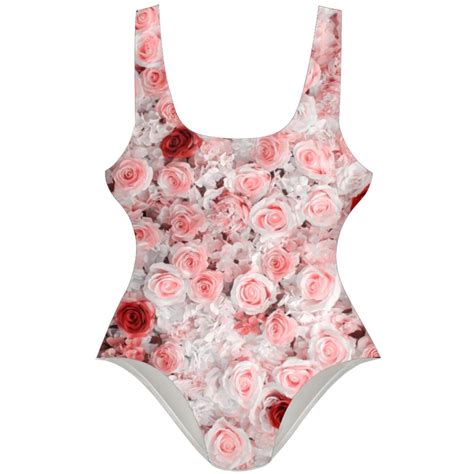 Ownsummer Floral Background Pattern Stylish One Piece Swimsuit For