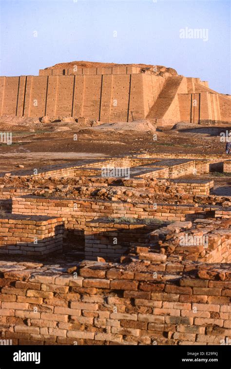 Ziggarat of Ur of the Chaldees ancient Sumerian site in Southern Iraq Stock Photo, Royalty Free ...