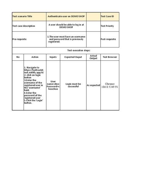 Test Case | Download Free PDF | User (Computing) | Login