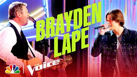 Brayden Lapes Best Performances Nbcs The Voice 2022 Youtube