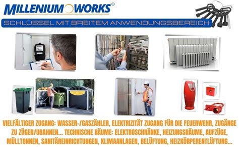 Millenium Works 8 Profi Schlüssel Dreikantschlüssel Vierkantschlüssel