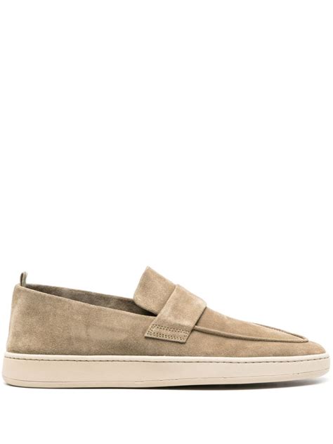 Officine Creative Herbie Suede Loafers In Nude ModeSens