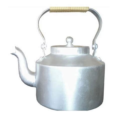 Metallic Silver Aluminum Aluminium Tea Kettle Shape Round At Rs