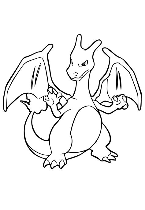 Dibujo E Imagen Charizard Expectativa Para Colorear Y Imprimir Gratis