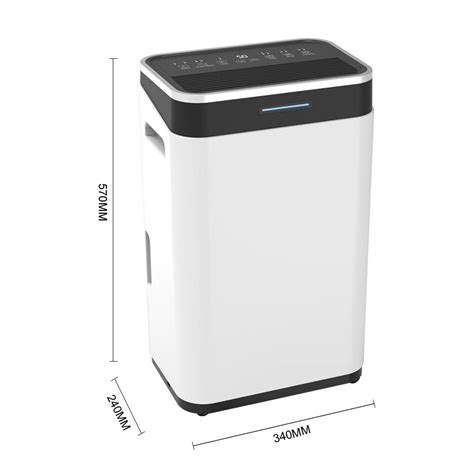 Wifi 20l White Dehumidifier With Wheels Timer Function Living And Home