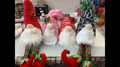 Dollar Tree Christmas Gnomes Made With Socks Dollar Store Gnome Diy