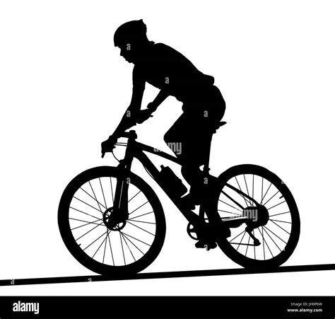 Man Riding Bicycle Silhouette