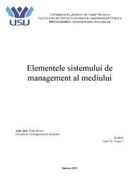 Elementele Sistemului De Management Al Mediului Proiect Docx