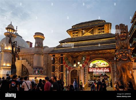 View Of A Beautifully Themed Thai Massage Centre At The Global Village A Popular Tourist