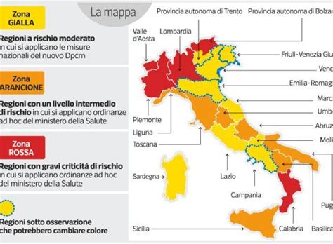 Regioni Covid Oggi Nuove Zone Rosse Arancioni E Gialle Regole E