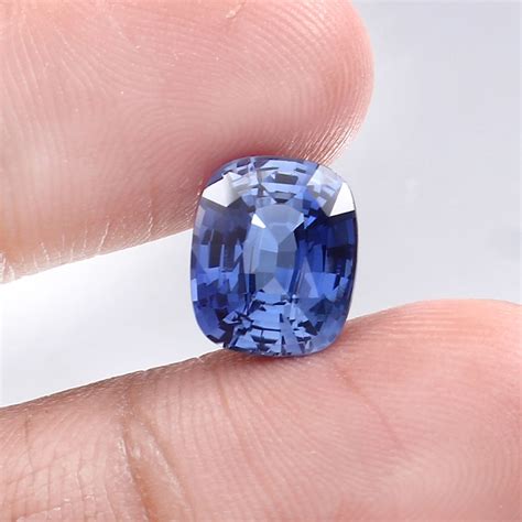 Aaa Flawless Ceylon Royal Blue Sapphire Loose Cushion Gemstone Etsy