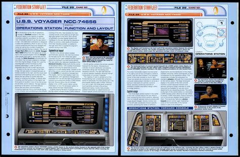 Operations Station USS Voyager Star Trek Fact File Page