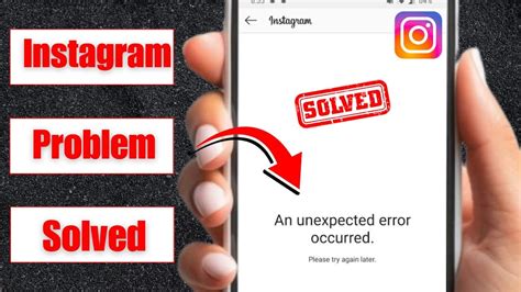 Instagram An Unexpected Error Occurred Please Try Again Later Iphone How To Fix Youtube