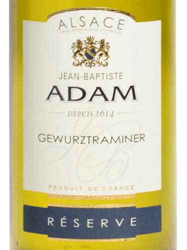 2019 Jean Baptiste Adam Réserve Gewürztraminer Vivino US