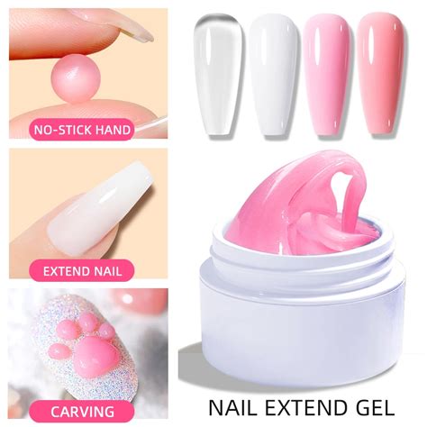 15ml estender uv prego construtor gel esculpido modelo gel polonês para