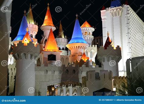 Excalibur Hotel Located On The Las Vegas Stripnevadausa Editorial