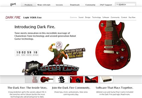 Gibson Dark Fire Guitar Launch on Behance