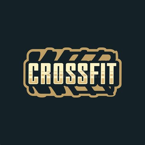 Modern Vector Professional Logo Emblem For Crossfit Stock Illustration