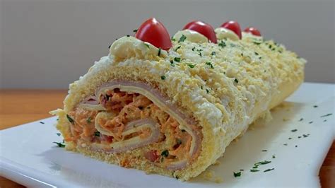 RELLENO DE PIONONO SALADO Pionono Recetas De Comida Comida