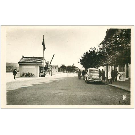 64 HENDAYE Le Pont Frontière Franco Espagne Carte Photo émaillographie