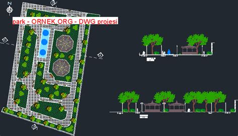 Proje Sitesi Park Autocad Projesi