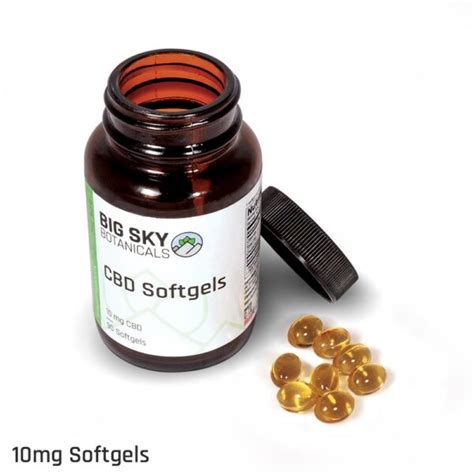 Broad Spectrum Cbd Softgels Water Soluble Nanoemulsified Big Sky