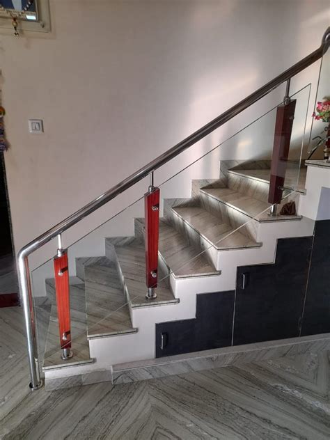 Stairs Mm Stainless Steel Glass Railing For Home At Best Price In Gondal