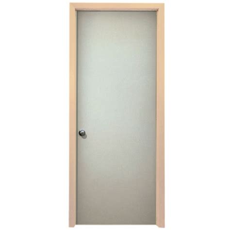 Metrie Prehung Flush Interior Door Traditional Primed Hardboard