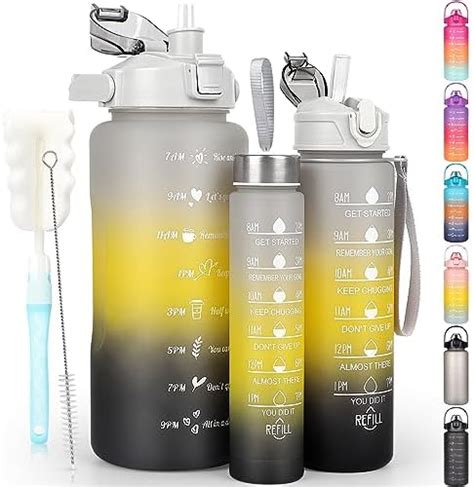 Codicile Motivational Water Bottle With Straw Pcs L Ml Ml