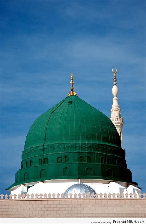 Green Dome Of The Prophet S Mosque Madinah Saudi Arabia Al Masjid