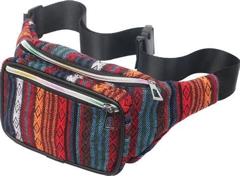 Amazon Freakmandu Unisex Hemp Fanny Pack Hip Waist Bag Money