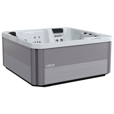Lifesmart Spas And Saunas Lifesmart Spas Acacia Volt Person Jet Acrylic Square Hot Tub