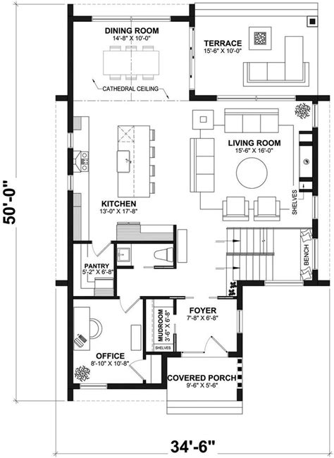 Bedroom Contemporary Style House Plan Freya Bungalow House