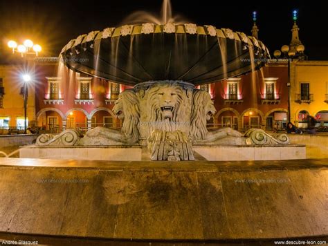 Fuente de Los Leones En León México México Leones