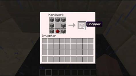 Minecraft Dropper Recipe How To Make A Dropper In Minecraft