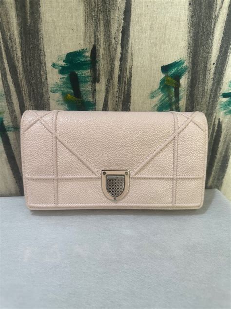 Dior Diorama Wallet On Chain Crossbody Caviar Nude Tas Auth