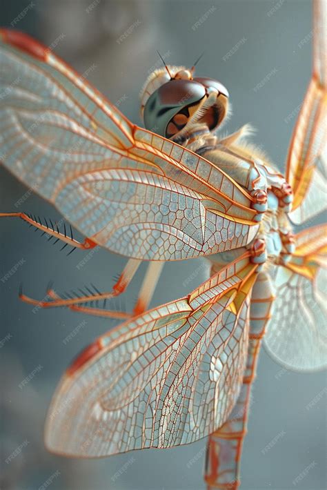 Premium Photo | Closeup of a dragonflys wings