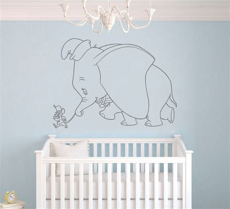 Dumbo Elephant Wall Decal Dumbo Wall Sticker Nursery Wall Etsy