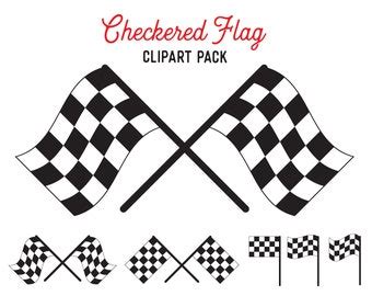 RACING Clipart-checkered FLAG Flames Vector Clip Art - Etsy