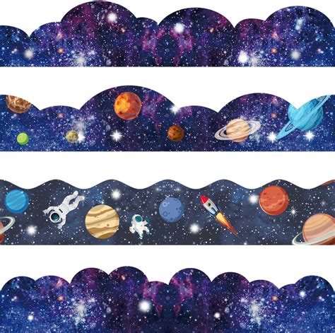 Amazon Feet Galaxy Bulletin Board Border Rolls Outer Space