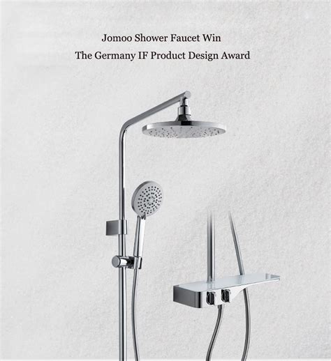 Jomoo Shower Faucet 36699 Dual Shower Head Shower Faucets With Rainfall ...