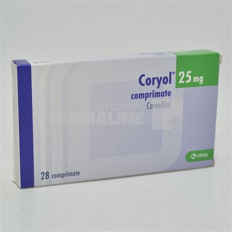 Coryol 25 Mg X 28 Compr 25mg Krka Dd Novo Mesto Vezi Prospectul