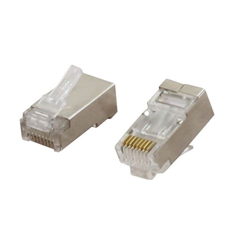 Connettore a Spina Cat6a RJ45 Schermato FTP 8p 8c 3u-50u A CRIMPARE CAVO DI RETE LOTTO | eBay