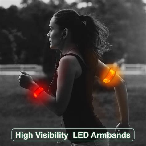 7 Pieces Led Armbands Led Band Bracelet Light Up Sports Wristbands With