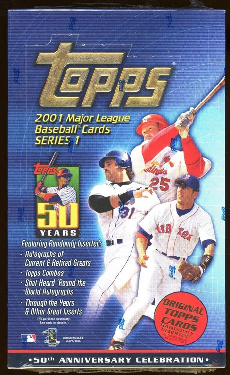 2001 Topps Series 1 Baseball Unopened Factory Sealed Hobby Box