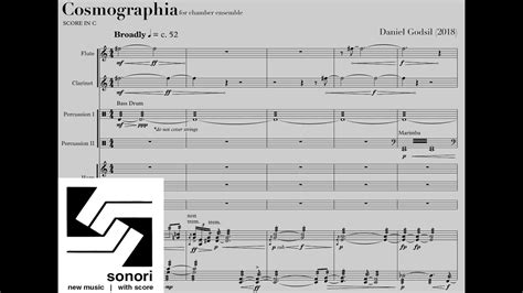 Daniel Godsil — Cosmographia 2018 For Chamber Ensemble With Score