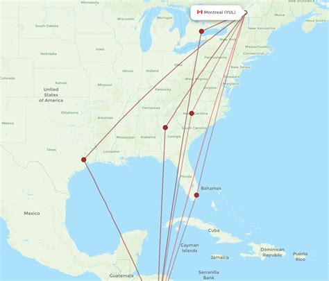 All Flight Routes From Guanacaste To Montreal Lir To Yul Flight Routes